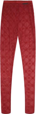 Marine Serre Recycled Mesh Flocked Tights