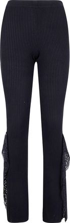 Blumarine Knit Insert Lace Pants