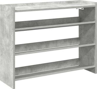 vidaXL Vidaxl - Mueble Zapatero Madera Contrachapada Gris Hormig&oacute;n 80x25x62 Cm