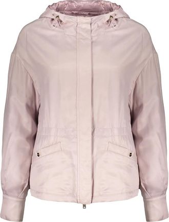 Herno Lichtgewicht Jas met Capuchon - Dames - Winterjassen - Roze - M - Polyester - Jassen