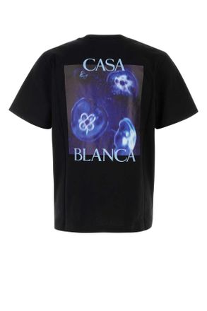 Casablanca Jersey T-Shirt - Black