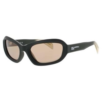 Karl Lagerfeld Ladies Gold Tone Rectangular Sunglasses KLKLJ6200S305