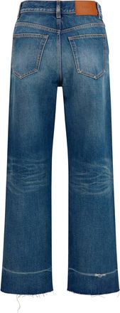 Chlo&eacute; Womens Bootcut Jeans Dark Cobalt Cotton