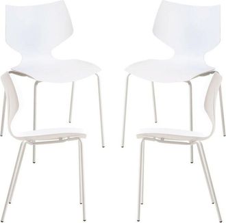 Regalos Miguel Packs Sillas Comedor - Pack 4 Sillas Plecy - Blanco