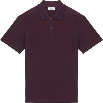 Alexander McQueen Jacquard Collar Polo