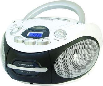 Majestic New Majestic Ah-2387r Mp3 Usb Reproductor De Cd Port&aacute;til Negro, Blanco
