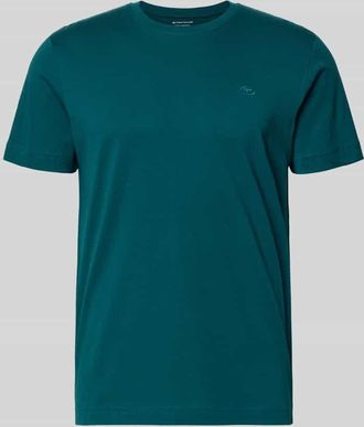 Tom Tailor Regular Fit T-Shirt aus reiner Baumwolle in Petrol, Gr&ouml;&szlig;e XXXL