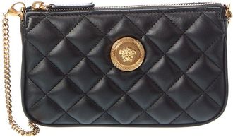 Versace Medusa Quilted Leather Pochette