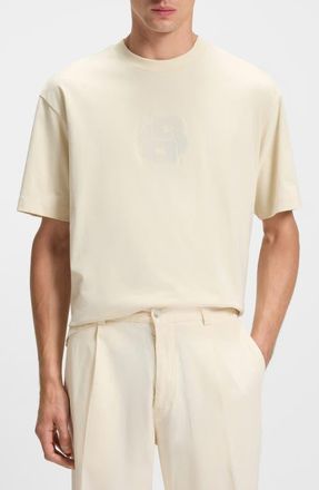 BOSS Tames Crewneck T-Shirt in Open White at Nordstrom, Size Xx-Large