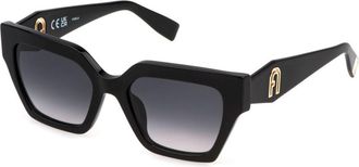 Furla SFU811 0700 Mens Sunglasses Black Size 54