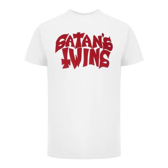 Dsquared2 T-shirt Wit Met Satans Twins-logo
