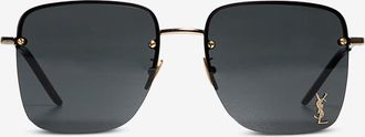 Saint Laurent Quadratische Sonnenbrille aus Metall SL 312 M