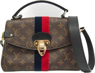 Louis Vuitton Georges Brown Canvas Handbag (Pre-Owned)