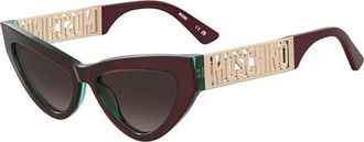 Moschino MOS170/S B17/HA Womens Sunglasses Burgundy Size 55