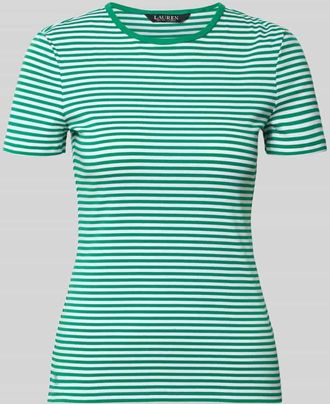 Lauren Ralph Lauren T-Shirt mit Rundhalsausschnitt Modell ALLI in Mint, Größe XXL