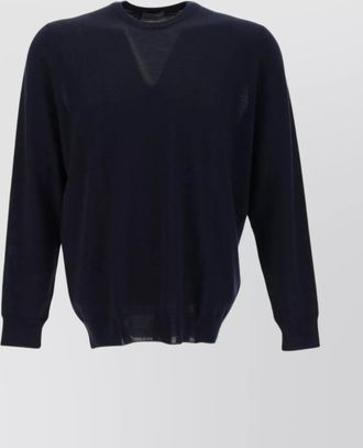 Drumohr modern v neck ribbed knitwear