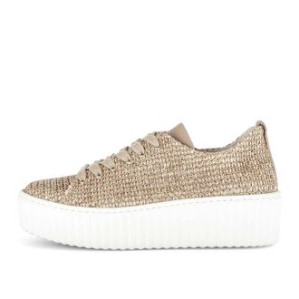 Gabor Womens 83.205 Sneaker In Raffia Nappa Sand