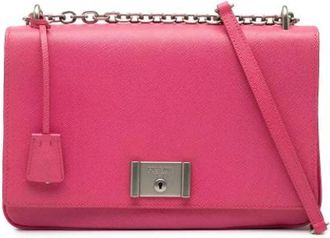Prada Pre-owned Cross Body Bags, female, Pink, Size: ONE SIZE Pre-owned Vintage Cross Body Bag