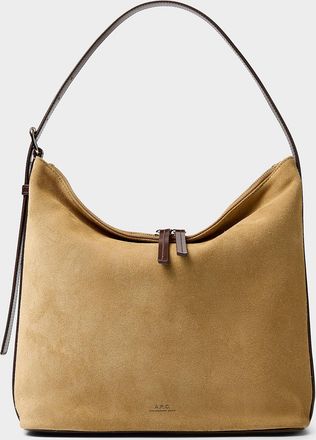 A.P.C. Womens Versa sand hobo bag