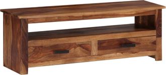 vidaXL Mueble De Tv De Madera Maciza 118x30x40 Cm Vidaxl