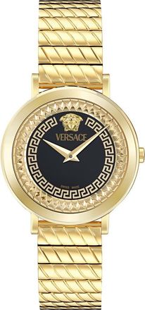 Versace Delphinus Bracelet Watch, 35mm in Ip Yellow Gold at Nordstrom