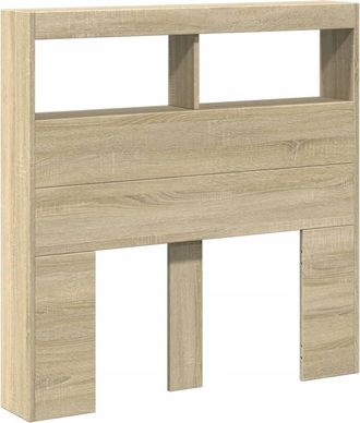 vidaXL Cabecero De Cama Con Led Roble Sonoma 100x17x102 Cm Vidaxl