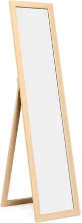 Costway Costway - Espejo De Cuerpo Entero Espejo De Pie Espejo De Pared 155 X 37cm Con Para Dormitorio Sal&oacute;n Entrada Natural