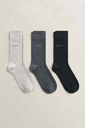GANT Men 3-Pack Soft Cotton Socks (40-42) MULTICOLOR