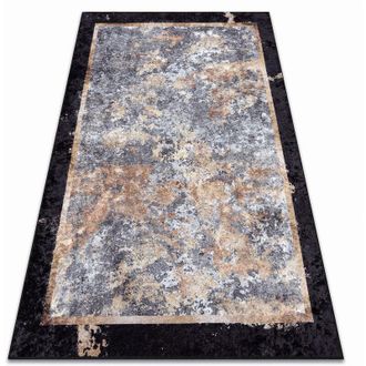 RugsX Alfombra Lavable Miro 51328.804 Abstra&ccedil;&atilde;o Antideslizante - Gris / Oro Grey 160x220 Cm