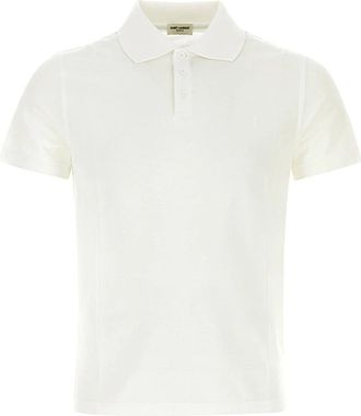 Saint Laurent Polo Shirt - Heren - Polos - Wit - XL - Tops