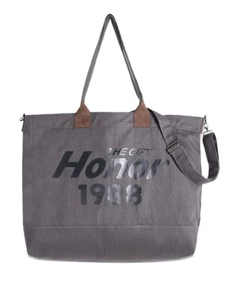 Honor The Gift EST.1988 patch-detail tote bag - men - Fabric - One Size - Black