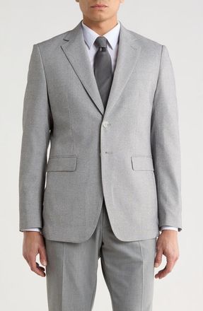 Elie Tahari Slim Fit Plaid Sport Coat in Grey at Nordstrom Rack, Size Xx-Large