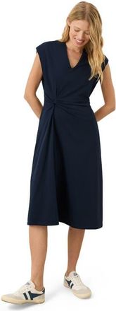 Pact Cotton Jersey V-Neck Twist Dress Made with Organic Cotton in Navy at Nordstrom, Size Xx-Large