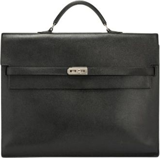 Herm&egrave;s Pre-owned Kelly Depeches Briefcase - - Pre-owned - Donna - Nero - ONE SIZE