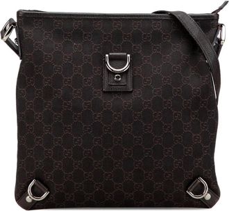 Gucci Pre-owned Cross Body Bags, female, Brown, Size: ONE SIZE Pre-owned Crossbody Messenger Bag
