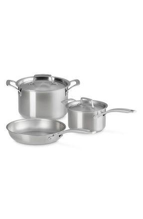 LE CREUSET Essential Stainless Steel 5-Piece Cookware Set at Nordstrom