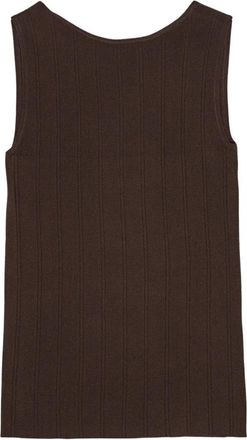 Remain Mouwloze tanktop - Dames - Tops zonder mouwen - Bruin - S - Polyester - Tops