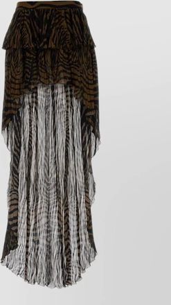 Blumarine printed asymmetric skirt