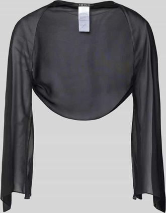 Swing Bolero mit offener Vorderseite in Black, Größe XL