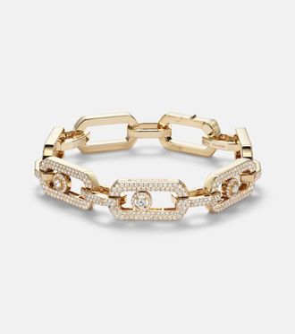 Messika So Move 18kt gold chain bracelet with diamonds