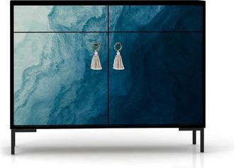 Really Nice Things Aparador mdf 2 puertas y 2 cajones estampado