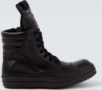 Rick Owens Geobasket leather high-top sneakers