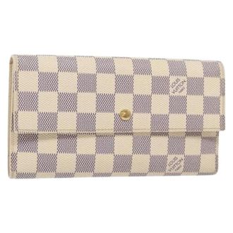 Louis Vuitton Pre-owned Wallets, female, White, Size: ONE SIZE Pre-owned Porte Tresor International Wallet