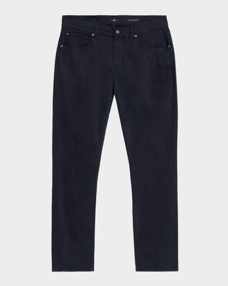 7 For All Mankind Men & apos;s The Straight Black Denim Jeans