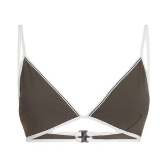 Brunello Cucinelli Brunello Cucinelli, Bikinis, female, Green, Size: 2XS Monili Bikini Top