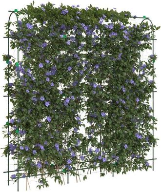 vidaXL Enrejado Jard&iacute;n Plantas Trepadoras Forma U Acero 181x31x182,5cm Vidaxl
