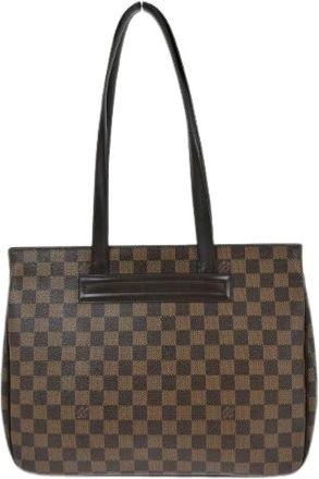 Louis Vuitton Pre-owned Tote Bags, female, Brown, Size: ONE SIZE Pre-owned Canvas Tote Bag