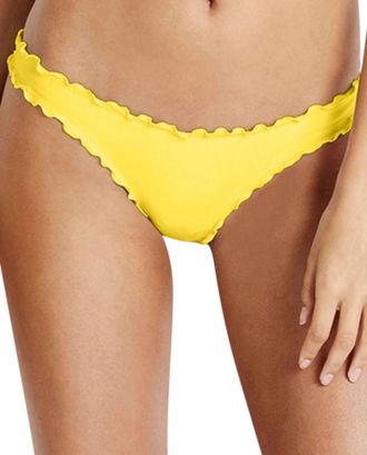 Seafolly Shimmer Hipster Bikini Bottom In Lemon