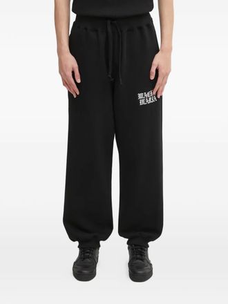 Wacko Maria drawstring logo-detail track pants - Black