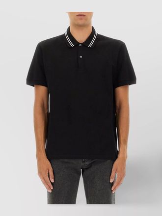 Alexander McQueen polo shirt with short sleeves and collar